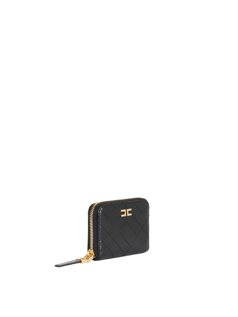 Elisabetta Franchi portafoglio con zip e logo