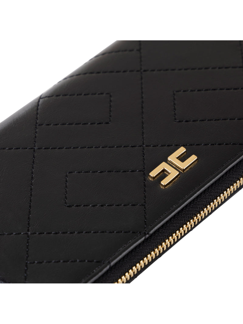 Elisabetta Franchi portafoglio con zip e logo