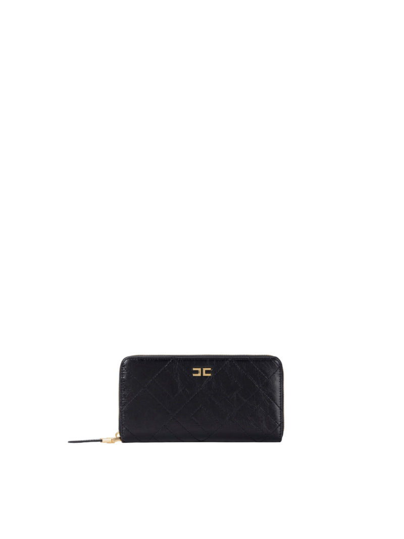 Elisabetta Franchi portafoglio con zip e logo