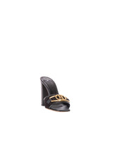 Elisabetta Franchi sandalo slider con fibbia logata