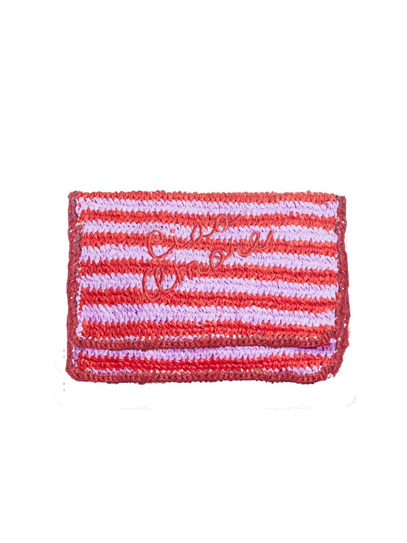 Giada Benincasa borsa Ciao Amore clutch bag bordeax/lilla