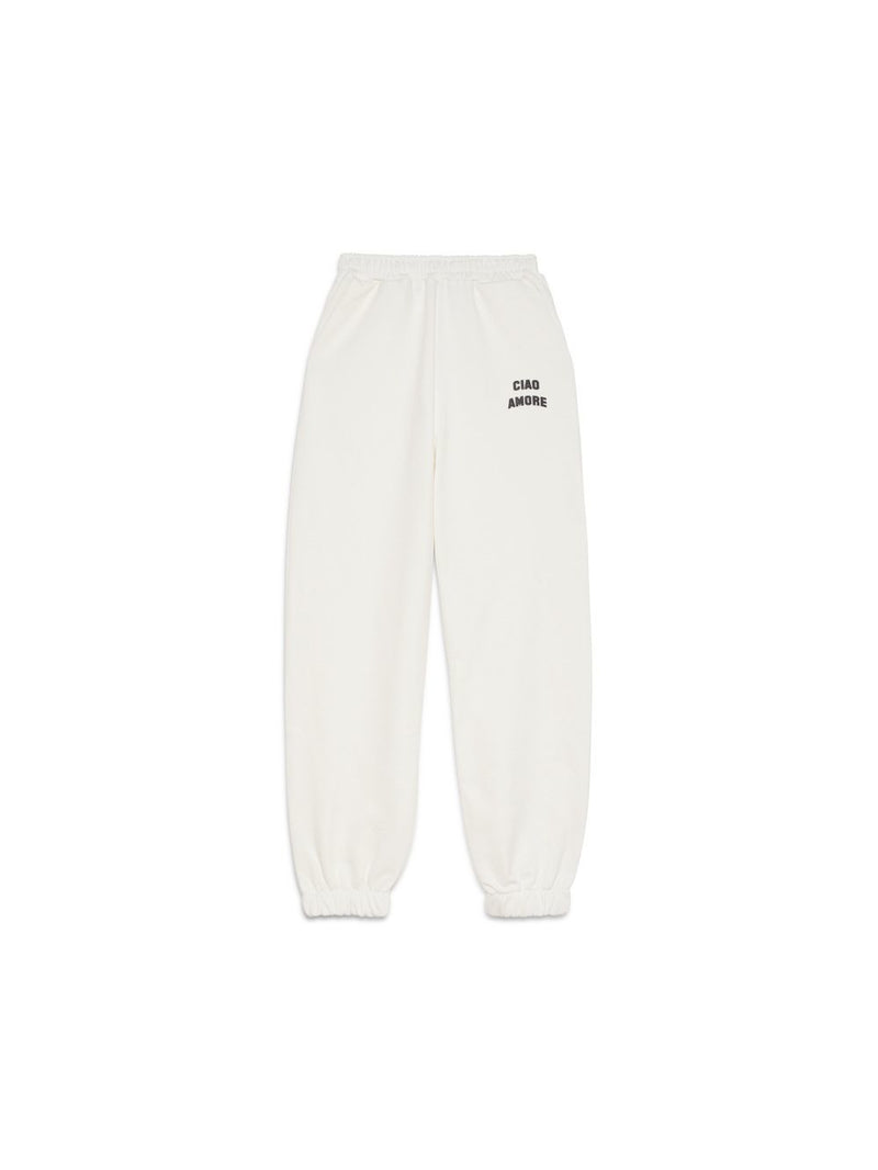 Giada Benincasa pantalone jogger bianco