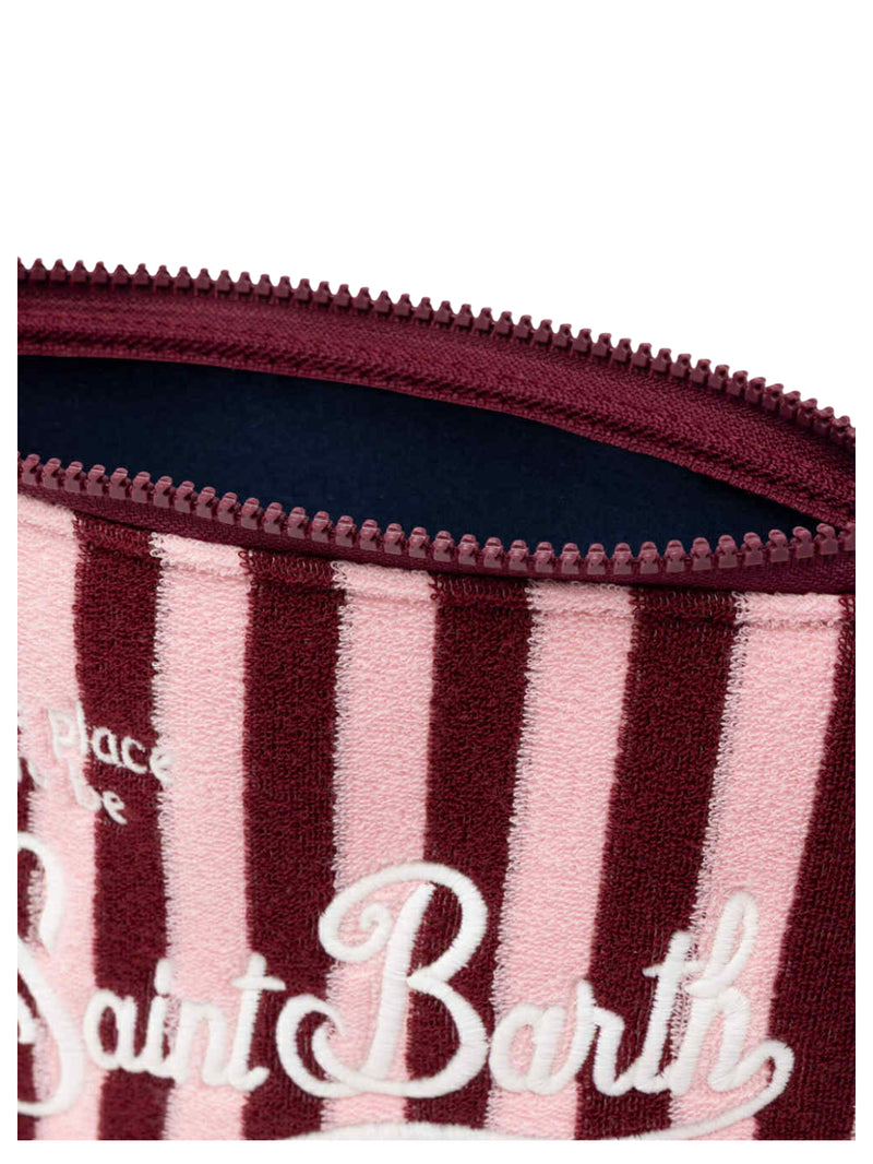 MC2 Saint Barth pochette Aline in spugna con motivo a righe