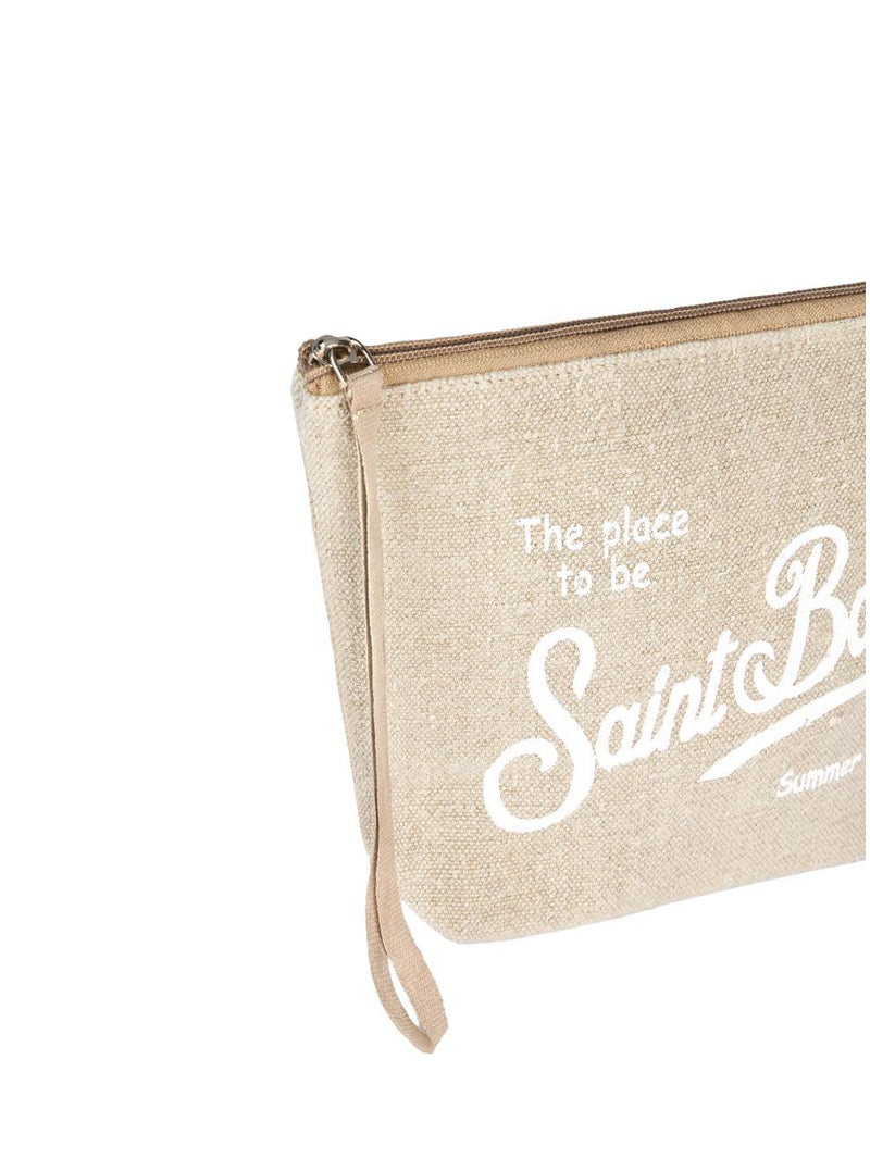 MC2 Saint Barth pochette Aline in lino beige