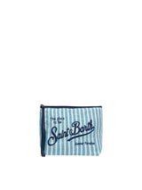 MC2 Saint Barth pochette Aline in lino a righe