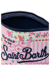 MC2 Saint Barth pochette Aline in scuba con stampa patch floreale
