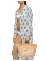 MC2 Saint Barth borsa Colette in canvas di cotone beige