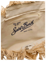 MC2 Saint Barth borsa Colette in canvas di cotone beige