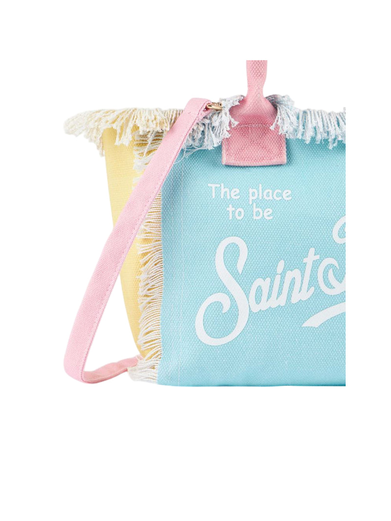 MC2 Saint Barth Borsa Colette in canvas di cotone color block