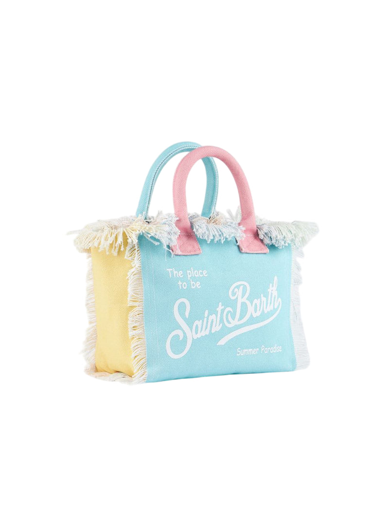 MC2 Saint Barth Borsa Colette in canvas di cotone color block