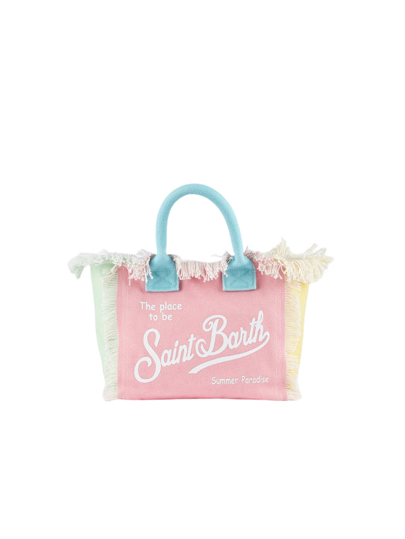 MC2 Saint Barth Borsa Colette in canvas di cotone color block