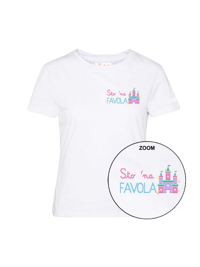 MC2 Saint Barth T-shirt Emilie in cotone con ricamo Sto na Favola