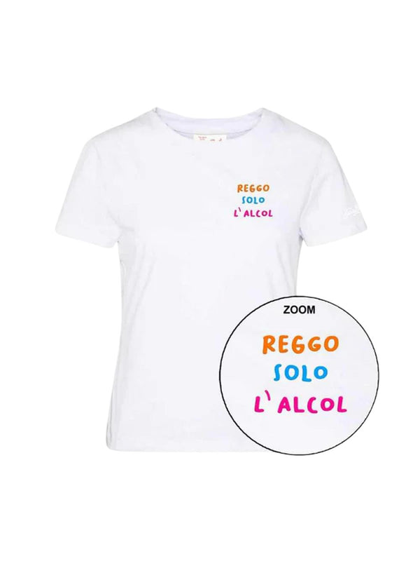 MC2 Saint Barth T-shirt Emilie in cotone con ricamo Reggo solo l'alcol
