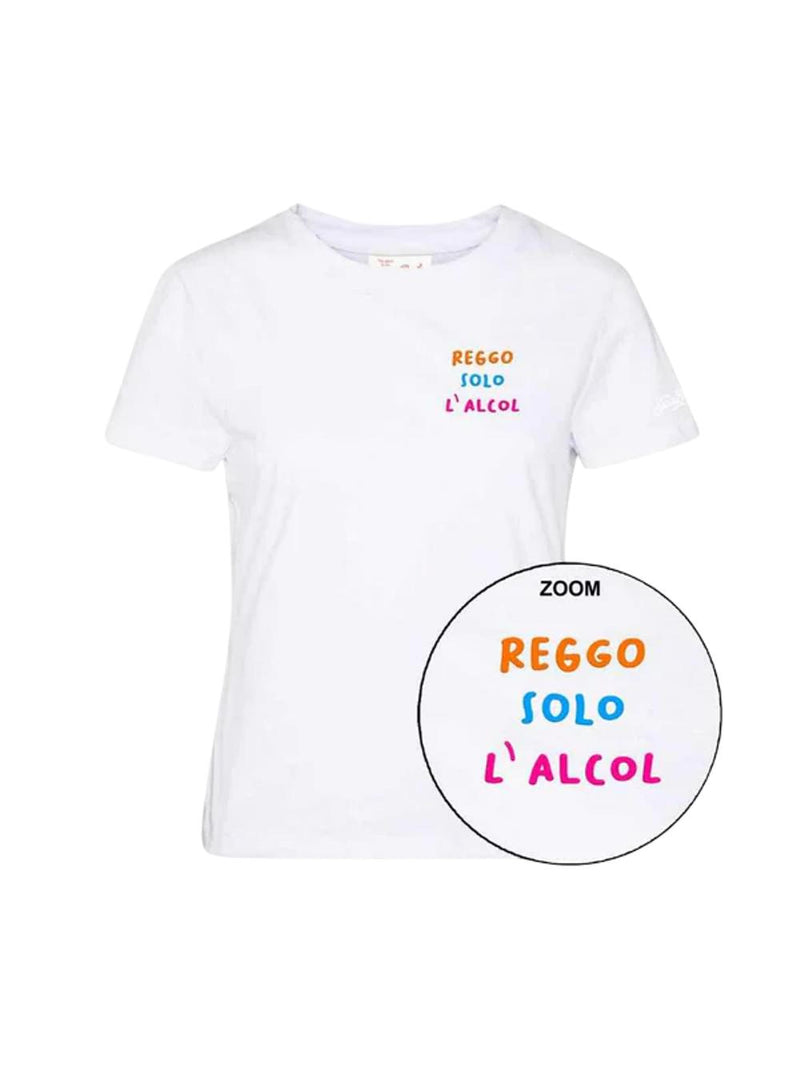 MC2 Saint Barth T-shirt Emilie in cotone con ricamo Reggo solo l'alcol