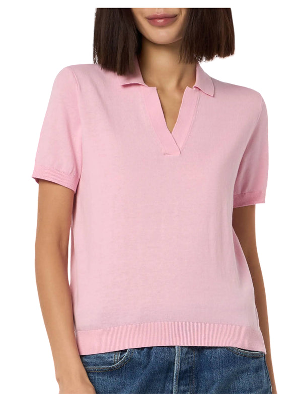 MC2 Saint Barth polo Evonne in maglia di cotone rosa