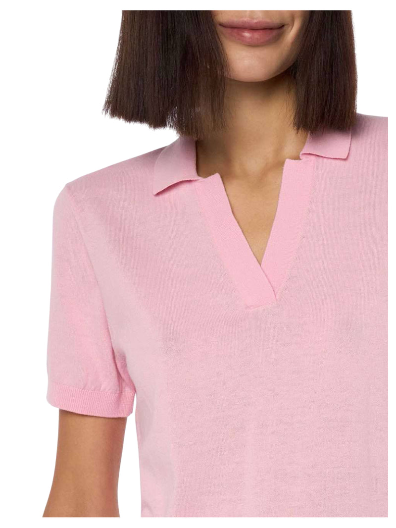 MC2 Saint Barth polo Evonne in maglia di cotone rosa