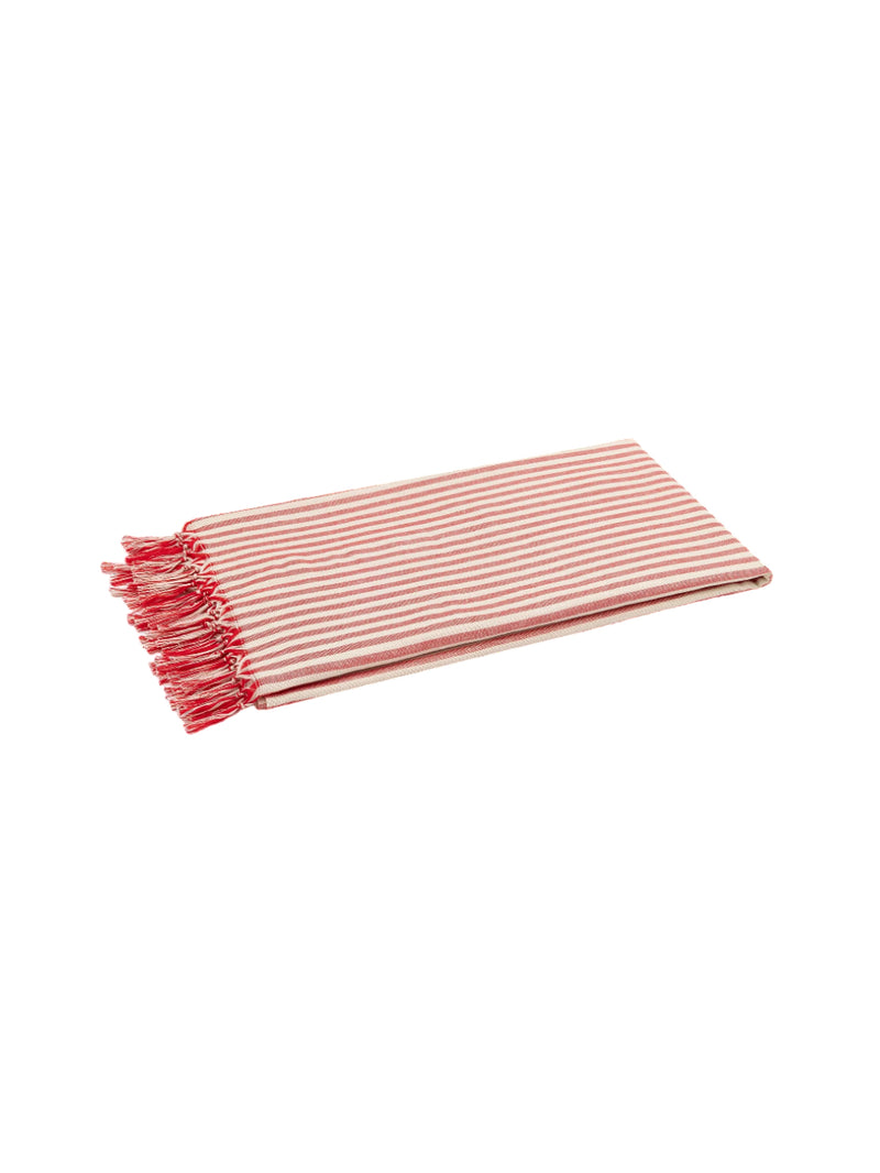 MC2 Saint Barth Telo mare Fouta in cotone leggero con stampa a righe rosse