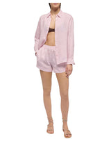 MC2 Saint Barth camicia classica in lino Meredith rosa