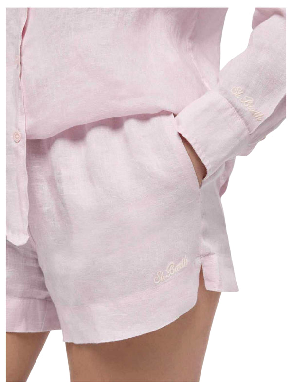 MC2 Saint Barth Meave shorts pull up in lino color rosa