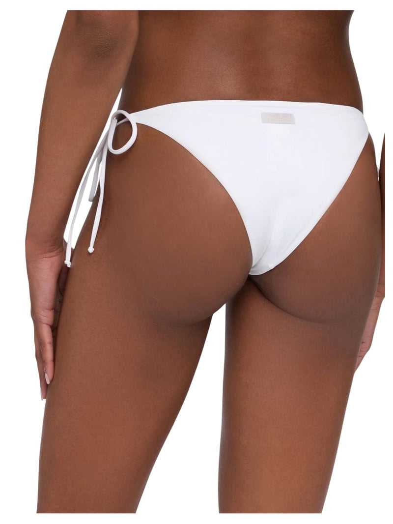 MC2 Saint Barth Marielle slip mare classico nero con applicazioni di strass a righe
