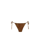 MC2 Saint Barth Marielle slip mare classico in lurex con stampa animalier