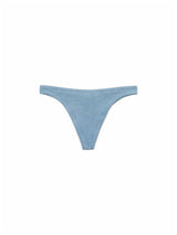 MC2 Saint Barth Slip mare donnablu avio lurex crinkle Naomi