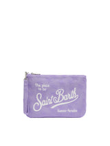 MC2 Saint Barth pochette Parisienne in spugna in rilievo lilla