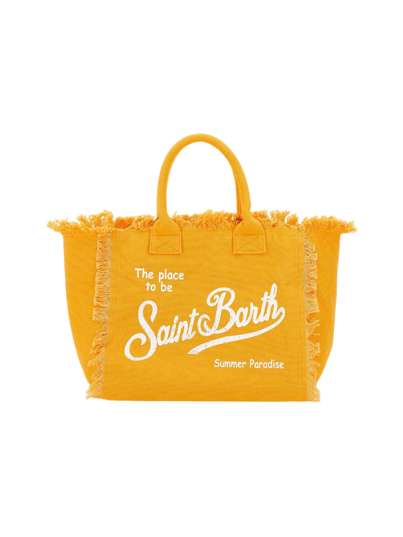 MC2 Saint Barth borsa Vanity in tela di cotone yellow
