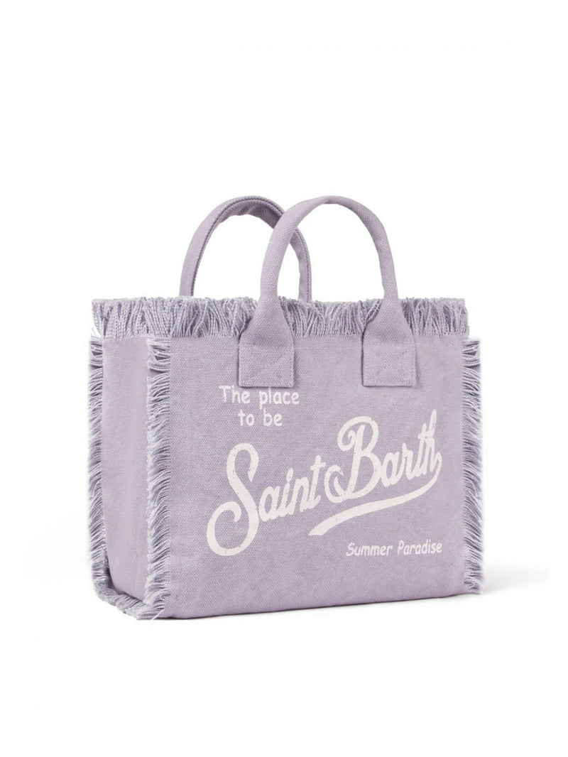MC2 Saint Barth borsa Vanity in tela di cotone lilac