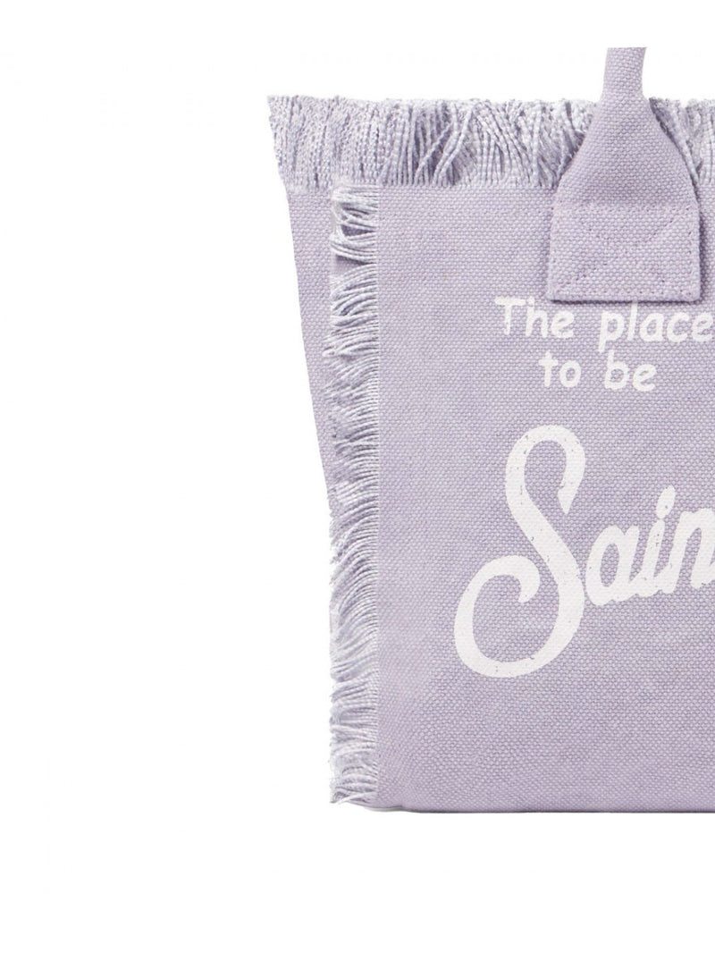 MC2 Saint Barth borsa Vanity in tela di cotone lilac