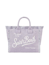 MC2 Saint Barth borsa Vanity in tela di cotone lilac