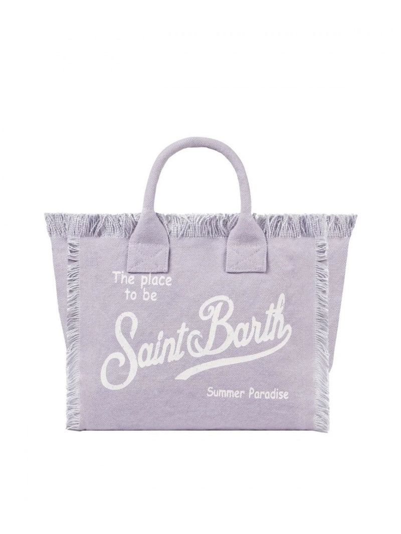 MC2 Saint Barth borsa Vanity in tela di cotone lilac