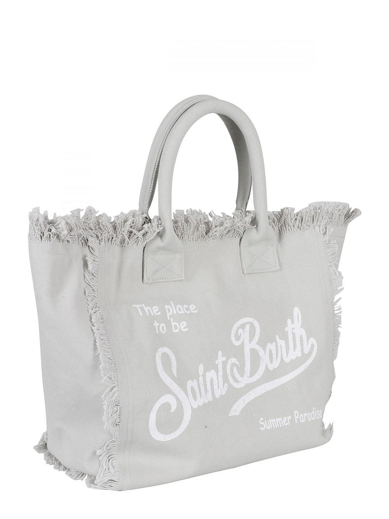 MC2 Saint Barth borsa Vanity in tela di cotone grey