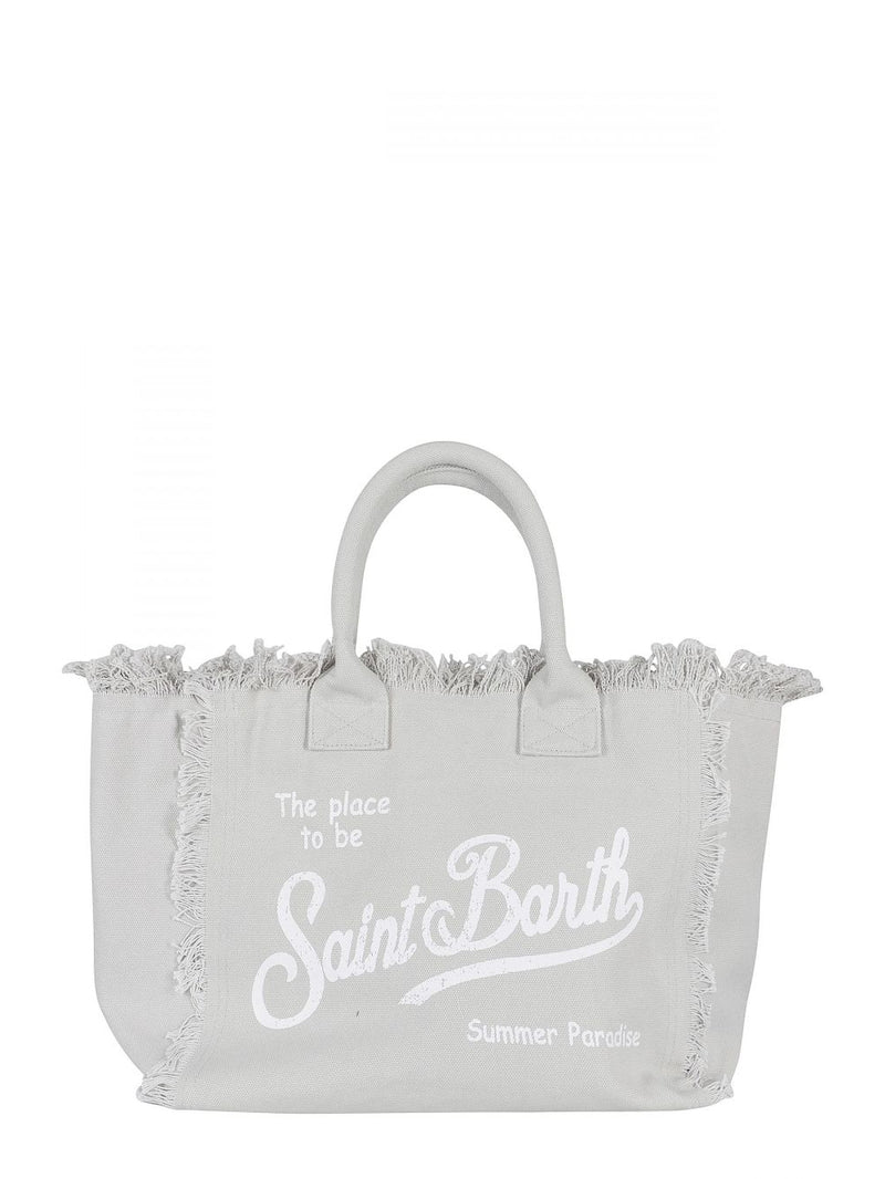 MC2 Saint Barth borsa Vanity in tela di cotone grey