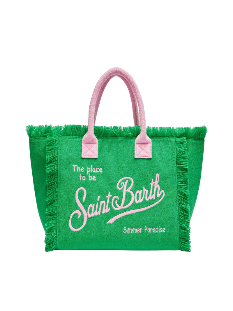 MC2 Saint Barth borsa a spalla Vanity in spugna verde