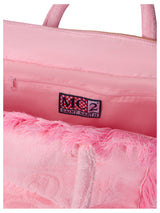 MC2 Saint Barth borsa a spalla Vanity in spugna rosa con logo impresso