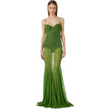 Abito Red Carpet in pizzo floreale