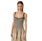 Abito in maglia bicolore