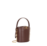 Borsa a secchiello con dettaglio logo