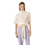 Blusa in georgette di viscosa