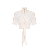 Blusa in georgette di viscosa