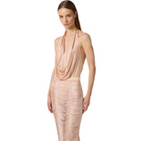Top in jersey di viscosa lucida