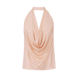 Top in jersey di viscosa lucida