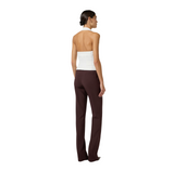 Gilet in gabardina con cintura