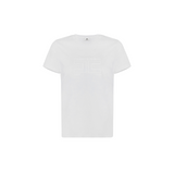 T-shirt in jersey con logo ricamato