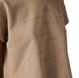 T-shirt in jersey con stampa lettering