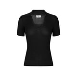 Polo in maglia con logo stampato