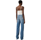 Jeans a palazzo con dettaglio logo
