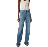 Jeans a palazzo con dettaglio logo