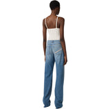 Jeans a palazzo con dettaglio logo